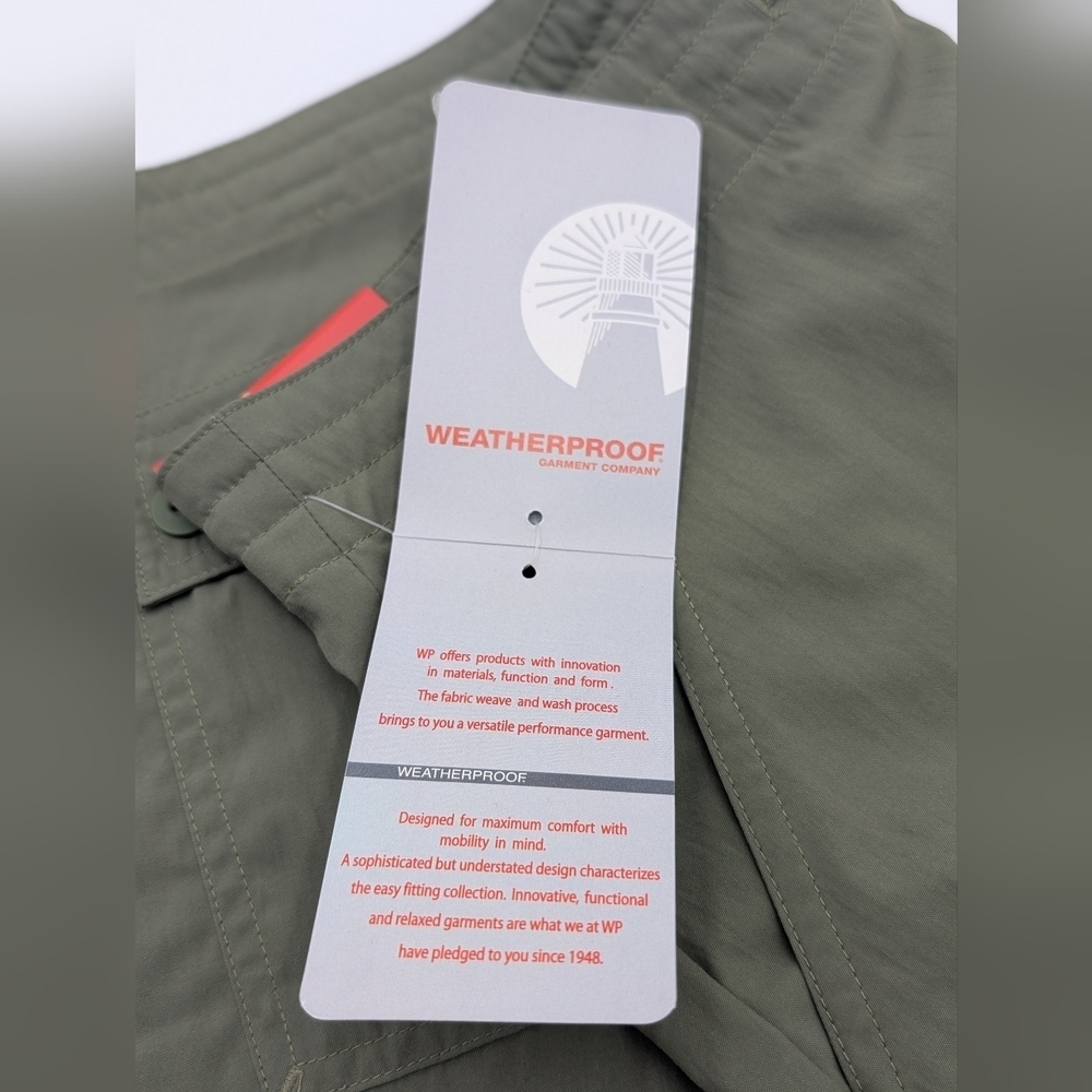 NWT Weatherproof Garment Co Women's Size 14 Olive Green Comfort Polyester/Nylon - Picture 6 of 14